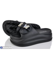 Шлепки жіночі на літо (8 пар р.36-41) чорний  "Belossa"
