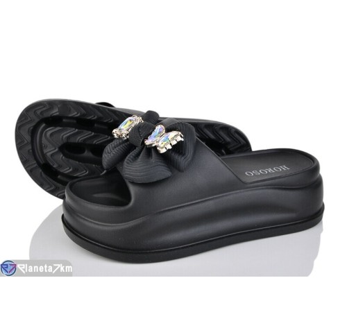 Шлепки жіночі на літо (8 пар р.36-41) чорний  "Belossa"