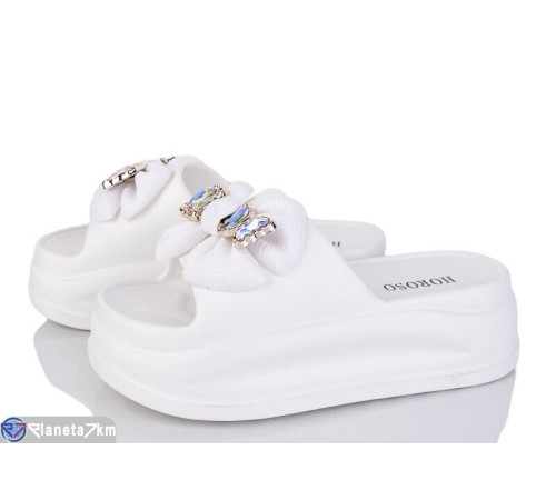 Шлепки жіночі на літо (8 пар р.36-41) білий  "Belossa"