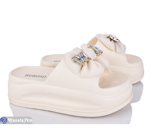 Шлепки жіночі на літо (8 пар р.36-41) бежевий  "Belossa"