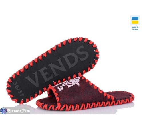 Тапки жіночі на весну/осінь (9 пар р.36-41) бордовий  "Activ"