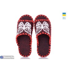 Тапки жіночі на весну/осінь (9 пар р.36-41) бордовий  "Activ"