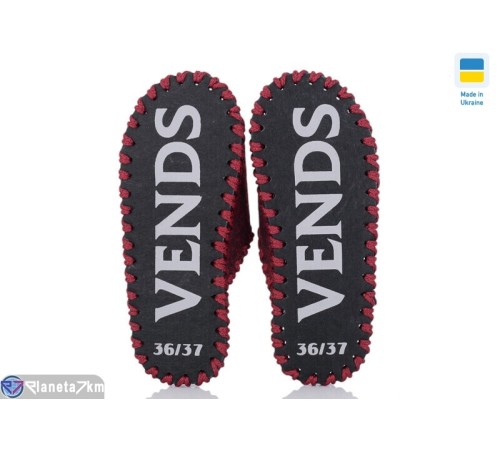 Тапки жіночі на весну/осінь (9 пар р.36-41) бордовий  "Activ"