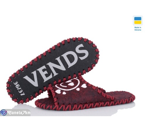Тапки жіночі на весну/осінь (9 пар р.36-41) бордовий  "Activ"