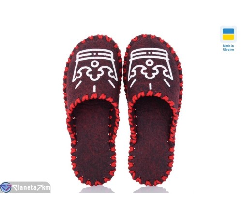 Тапки жіночі на весну/осінь (9 пар р.36-41) бордовий  "Activ"