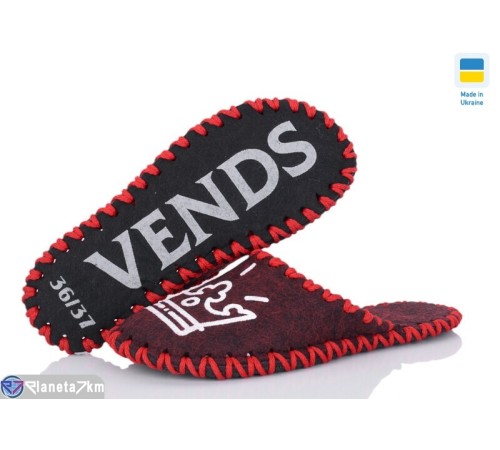 Тапки жіночі на весну/осінь (9 пар р.36-41) бордовий  "Activ"