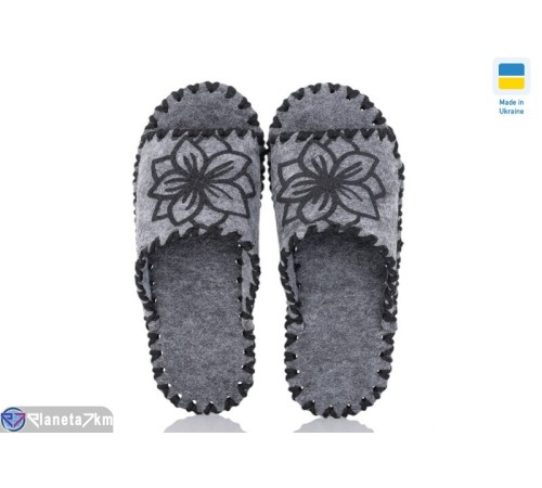 Тапки жіночі на весну/осінь (9 пар р.36-41) сірий  "Activ"