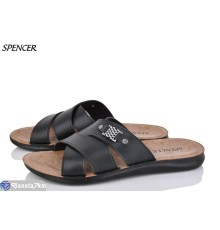 Шлепки чоловічі на літо (6 пар р.41-46) чорний  "Spencer"