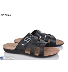 Шлепки чоловічі на літо (6 пар р.41-46) чорний  "Spencer"