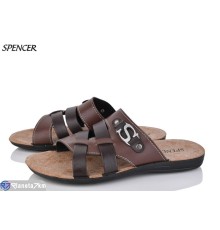 Шлепки чоловічі на літо (6 пар р.41-46) коричневий  "Spencer"