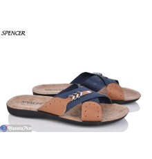 Шлепки чоловічі на літо (6 пар р.40-45) синій  "Spencer"