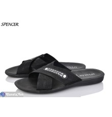 Шлепки чоловічі на літо (6 пар р.40-45) чорний  "Spencer"