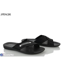 Шлепки чоловічі на літо (6 пар р.43-47) чорний  "Spencer"