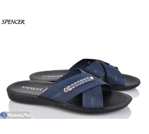Шлепки чоловічі на літо (6 пар р.40-45) синій  "Spencer"