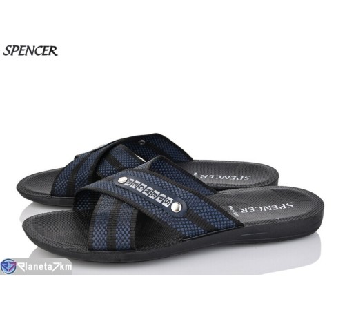 Шлепки чоловічі на літо (6 пар р.40-45) синій  "Spencer"