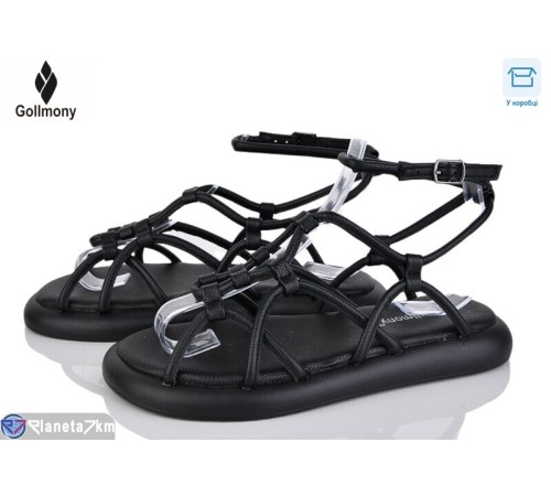 Босоніжки жіночі на літо (8 пар р.36-41) чорний  "Gollmony"