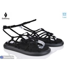 Босоніжки жіночі на літо (8 пар р.36-41) чорний  "Gollmony"