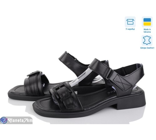 Босоніжки жіночі на літо (8 пар р.36-41) чорний  "FOX"