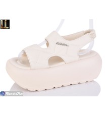 Босоніжки жіночі на літо (8 пар р.36-41) бежевий  "Lilin"