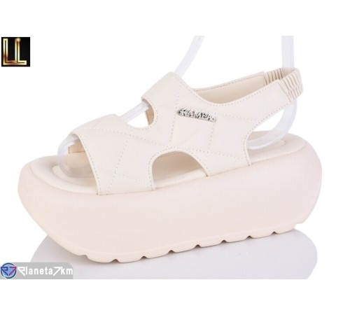 Босоніжки жіночі на літо (8 пар р.36-41) бежевий  "Lilin"