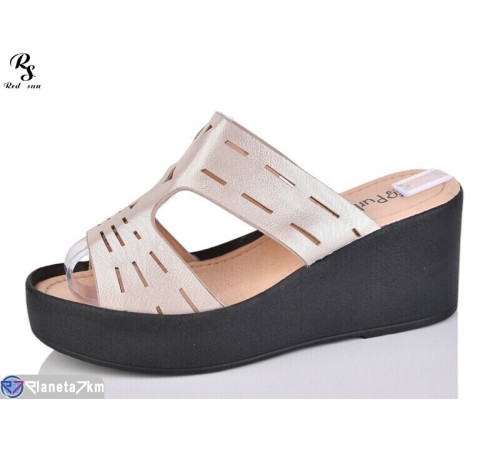 Шлепки жіночі на літо (8 пар р.36-41) бежевий  "Red Sun"