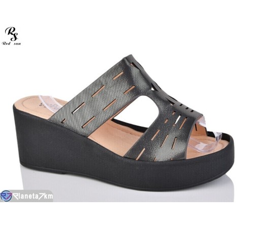 Шлепки жіночі на літо (8 пар р.36-41) графіт  "Red Sun"