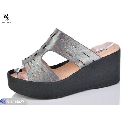 Шлепки жіночі на літо (8 пар р.36-41) сірий  "Red Sun"