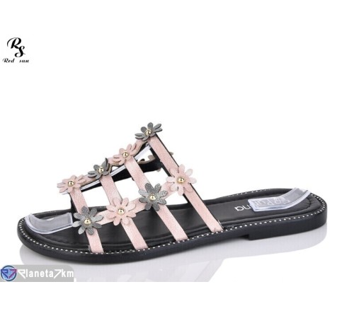 Шлепки жіночі на літо (8 пар р.36-41) рожевий  "Red Sun"