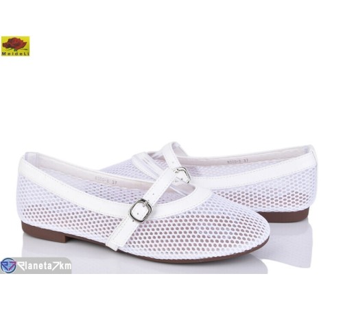 Балетки жіночі на літо (8 пар р.36-41) білий  "Mei De Li"