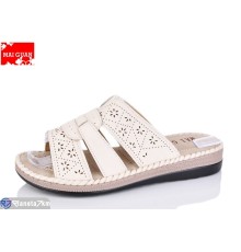 Шлепки жіночі на літо (8 пар р.37-42) бежевий  "Maiguan"