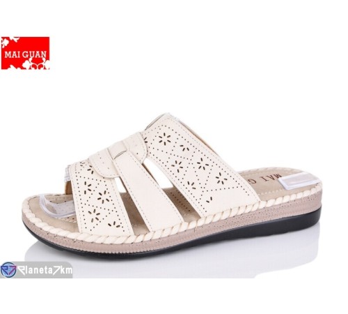 Шлепки жіночі на літо (8 пар р.37-42) бежевий  "Maiguan"