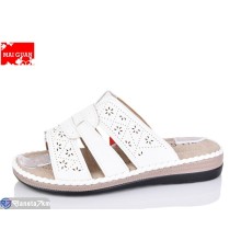 Шлепки жіночі на літо (8 пар р.37-42) білий  "Maiguan"