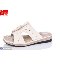 Шлепки жіночі на літо (8 пар р.37-42) бежевий  "Maiguan"