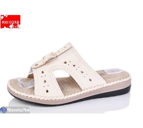 Шлепки жіночі на літо (8 пар р.37-42) бежевий  "Maiguan"