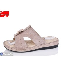 Шлепки жіночі на літо (8 пар р.37-42) коричневий  "Maiguan"