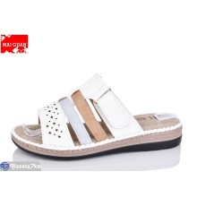 Шлепки жіночі на літо (8 пар р.37-42) білий  "Maiguan"