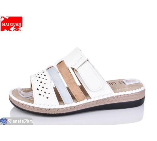 Шлепки жіночі на літо (8 пар р.37-42) білий  "Maiguan"