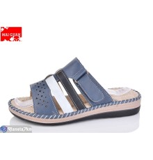 Шлепки жіночі на літо (8 пар р.37-42) синій  "Maiguan"