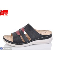 Шлепки жіночі на літо (8 пар р.37-42) чорний  "Maiguan"