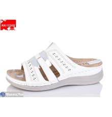 Шлепки жіночі на літо (8 пар р.37-42) білий  "Maiguan"