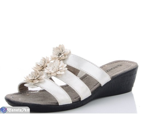 Шлепки жіночі на літо (8 пар р.36-41) білий  "Fuggo"