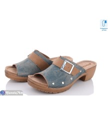 Шлепки жіночі на літо (12 пар р.36-41) синій  "Fuggo"