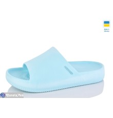 Шлепки жіночі на літо (8 пар р.36-41) блакитний  "LULI"