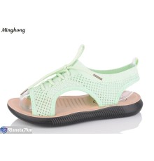 Босоніжки жіночі на літо (8 пар р.36-41) зелений  "HORSE"