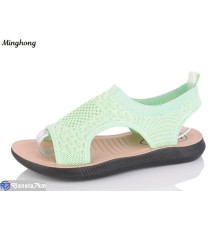 Босоніжки жіночі на літо (8 пар р.36-41) зелений  "HORSE"