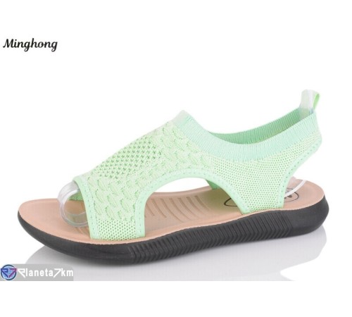 Босоніжки жіночі на літо (8 пар р.36-41) зелений  "HORSE"