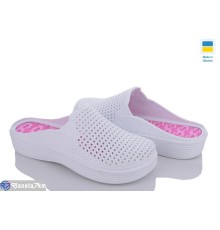 Шлепки жіночі на літо (8 пар р.36-41) білий  "LEO"