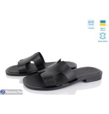 Шлепки жіночі на літо (6 пар р.36-40) чорний  "Linda"
