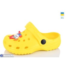 Кроки дитячі на літо (6 пар р.24-29) жовтий  "INPIRE"