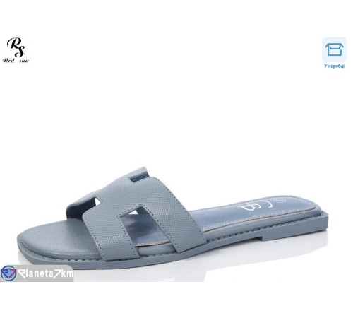 Шлепки жіночі на літо (8 пар р.36-41) синій  "Red Sun"